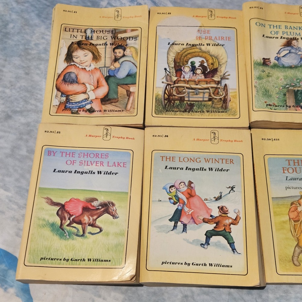 Laura Ingalls Wilder Little House Books Lot of 7 Harper Trophy 1971 Editions - Picture 3 of 16